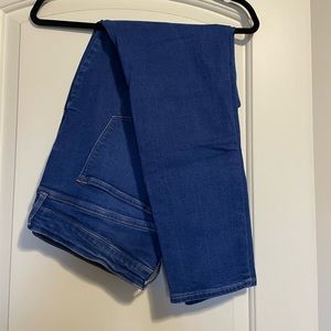 Old Navy bright blue rockstar super skinny high rise jeans.